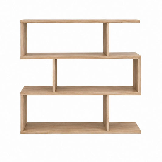 Wandregal Eiche Natur aus Spanplatte rechteckig 90 x 20 x 80 cm