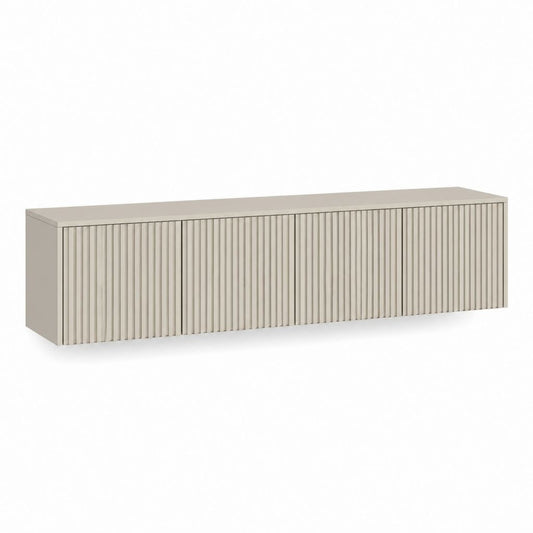 TV-Lowboard Beige MDF Rechteckig 180 x 40 x 45 cm mit 4 Türen